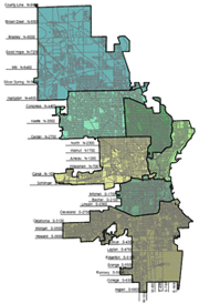 Map of new police districts
